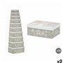 Boîte Décorative Pincello 63 Blanc Gris Carton (2 Unités)