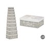 Boîte Décorative Pincello 63 Blanc Gris Carton (2 Unités)