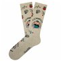 Chaussettes Jimmy Lion Athletic Frida Viva Mexic Blanc 41-46