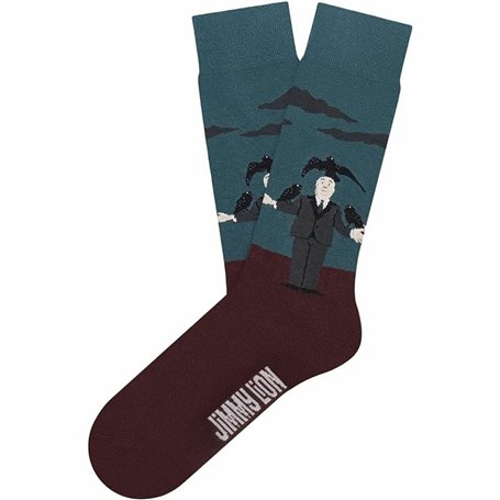 Chaussettes Jimmy Lion Hitchcock Crows Bordeaux 41-46