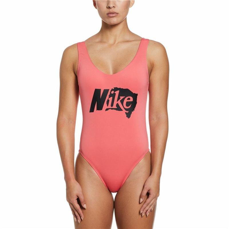 Maillot de bain femme Nike U-Back Corail