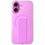 Coque renforcée MagSafe iPhone 16 AIR Grip 3m Rose + Garantie à vie Force Case