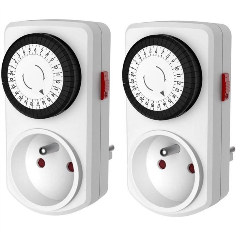 Image secondaire de Mini programmateur mécanique journalier - GAO - 3680 W - 48 programmes - Blanc