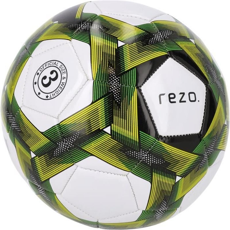 Image secondaire de Ballon de football - REZO - PVC - Taille 5 - Jaune bicolore - Résistant