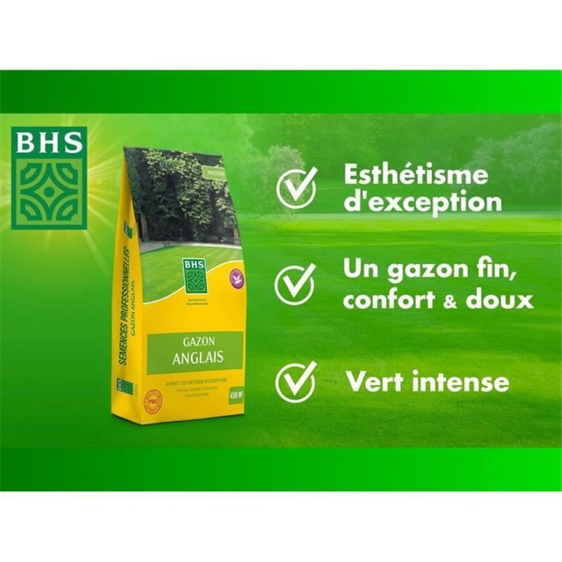 Image secondaire de Gazon Anglais - BHS - 10kg pour Jardins Haut de Gamme