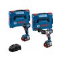 Combi-Kit 2 Outils 18V - Perceuse visseuse sans fil GSR 18V-110C + Boulonneuse sans fil GDR 18V-210C + 2 Batteries GBA 18V 5.0Ah