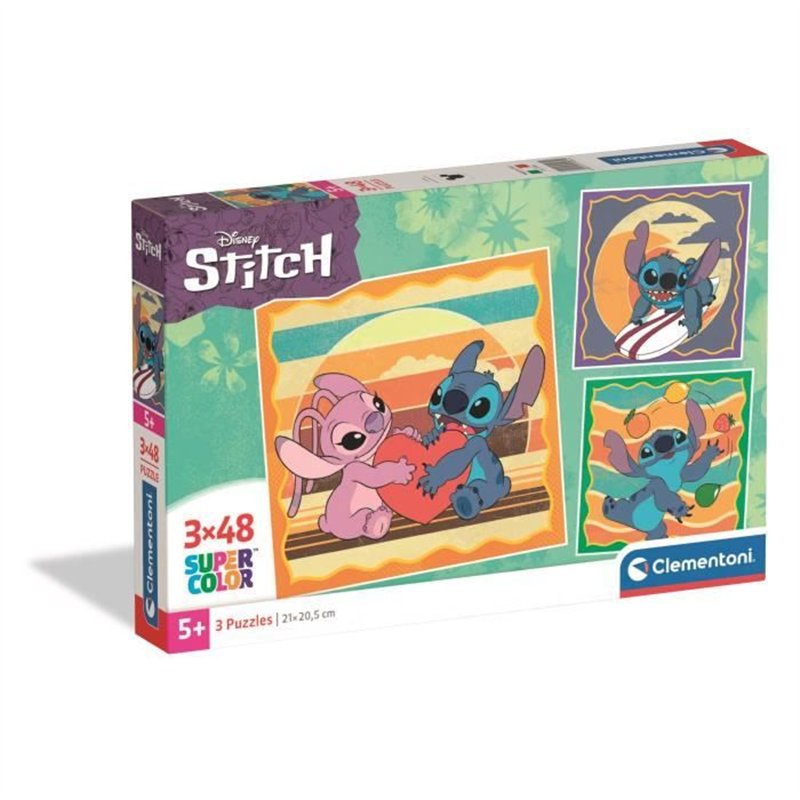 CLEMENTONI - 3x48 pièces - Stitch