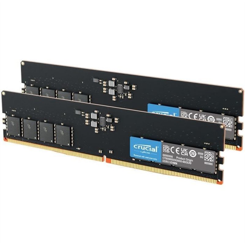 Image secondaire de CRUCIAL Mémoire RAM DDR5 - Kit 128GB (2 x 64GO) - 5600 MT/s - CL46