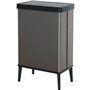 Poubelle sur pieds - VERTO - CURVER - Ouverture touch - 54 L - Gris perle