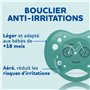 Sucettes Anatomiques DODIE - Bébé Ours - Lot de 3 - +18 mois - Résistantes et Anti-irritations