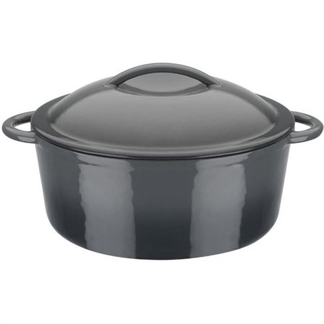 Marmite fonte massive - GSW - GREY SHADOW - 24 cm - Ronde - Induction - Gris