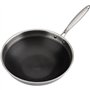 Wok professionnel - GSW - 32 cm - Induction - Acier inoxydable massif