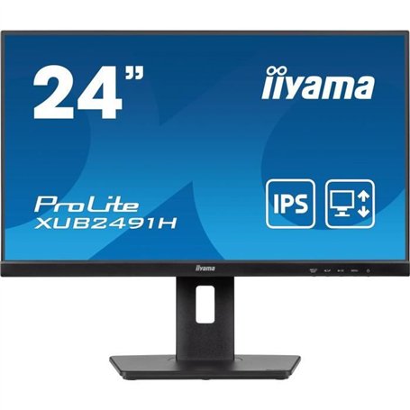 Écran PC - IIYAMA - XUB2491H-B1 - 23,8 FHD - IPS - 100Hz - 0,5ms - HDMI/DP - VESA 100x100 - Pied réglable + Pivot - Noir