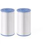 Filtre - Intex - Lot de 2 - Fibre dacron résistante - Nettoyable - Remplaçable