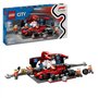 LEGO City 60443 Arret au stand de F1 avec voiture Ferrari - Jouet pour garçon des 6 ans