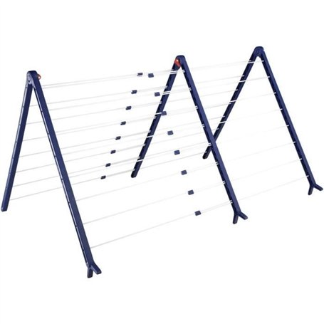 Séchoir a linge baignoire Pegasus V Duo 81702 Leifheit - Seche linge extensible pliable, stable-Etendoir a linge pour baignoires