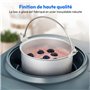 MEDION Machine a glace avec compresseur (convient pour la préparation de cremes glacées, yaourts glacés & sorbets, 1 litre, 100