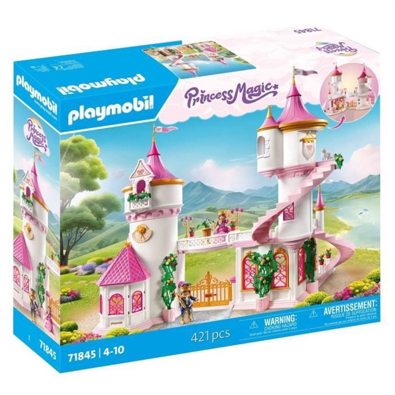PLAYMOBIL 71845 Palais avec couple royal et 2 trônes, Les princesses magic, 421 pieces, Des 4 ans