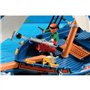 PLAYMOBIL 5810 Chaloupe des pirates, avec canon, Flotte dans l'eau, 3 personnages, 84 pieces, Les pirates, Des 4 ans