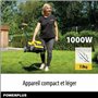 Tondeuse a gazon électrique - POWERPLUS - POWEG62203 - 1000 W - 320 mm Ø - Avec ramassage et éjection arriere