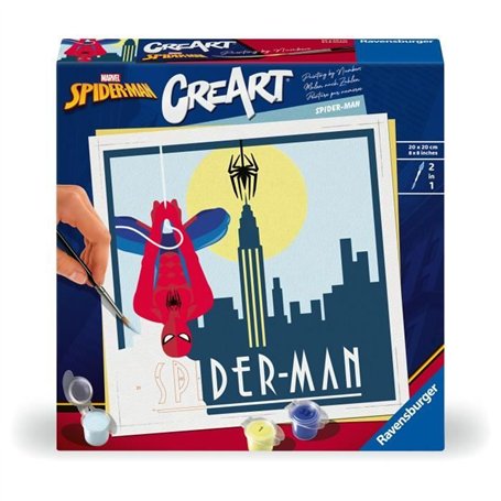 CreArt 20x20 cm Spider Man, Loisir créatif, 23891, Ravensburger