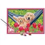 CreArt Kids 31x21cm Labrador et tulipes, Kit de peinture par numéros Numéro d'Art, Des 7 ans, 25852, Ravensburger