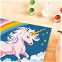 CreArt Kids 18x24cm Licorne Néon, Kit de peinture par numéros Numéro d'Art, Des 7 ans, 25904, Ravensburger