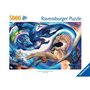 Puzzle 5000 pieces Dragon de jour et de nuit, Des 14 ans, Dragons, 12000813, Ravensburger