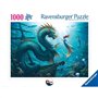Puzzle 1000 pieces Dragon, sirene et tortues des profondeurs, des 14 ans, Monstre, 12001434, Ravensburger