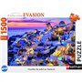 Puzzle 1500 pieces Coucher de soleil sur Santorin, Adultes et enfants des 14 ans, Collection Évasion, 12001532, Nathan