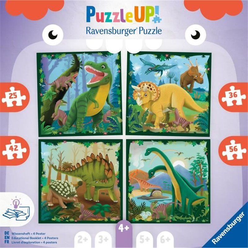 Image secondaire de Puzzle Enfant, Puzzle UP!, Les dinosaures, des 4 ans, 12004003, Ravensburger