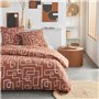 Parure de lit - TODAY Crazy - Imprimé Graphique - 2 personnes - 220 x 240 cm - Orange