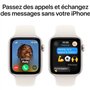 Apple Watch SE GPS + Cellular - 44mm - Boîtier Starlight Aluminium - Bracelet Starlight Sport Band - M/L