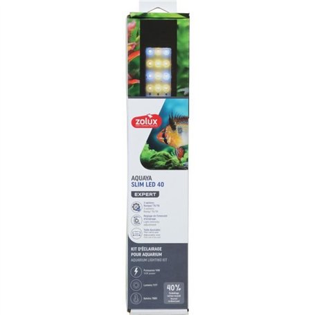 Rampe d'éclairage - Zolux - Slim LED dimmable - Ajustable et adaptable en remplacement d'un tube néon T8 ou T5 - 40 cm