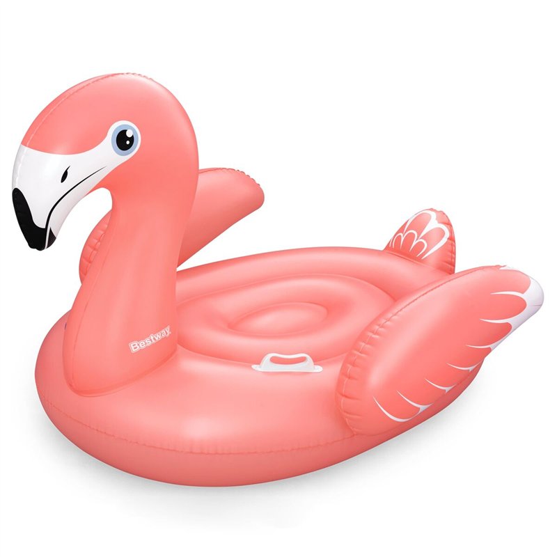Bestway Flotteur Flamant Rose avec Poignées 168x120 cm +3 Ans Plage Piscine 41526