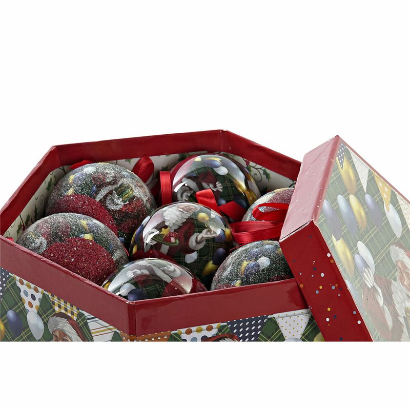 Image secondaire de Boules de Noël DKD Home Decor Père Noël PVC (7 pcs) (7.5 x 7.5 x 12 cm)