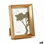 Cadre photo WPC0235MG-1 Doré verre Plastique (6 Unités)