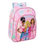 Cartable Barbie Painterly Rose Bleu ciel 26 x 34 x 11 cm