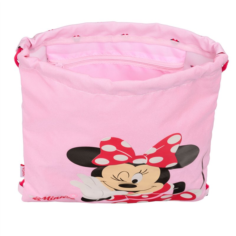 Image secondaire de Sac à dos serré par des ficelles Minnie Mouse Naive Rose 26 x 34 x 1 cm