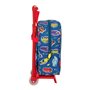 Cartable à roulettes Cars Racing Blue marine 22 x 27 x 10 cm