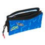 Trousse Fourre-Tout Triple Hot Wheels Let's race Bleu Noir 22 x 12 x 3 cm