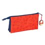 Trousse Fourre-Tout Triple Super Mario Trick Rouge Bleu foncé 22 x 12 x 3 cm