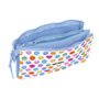 Fourre-tout Smiley Joyful Multicouleur Bleu clair 22 x 12 x 3 cm