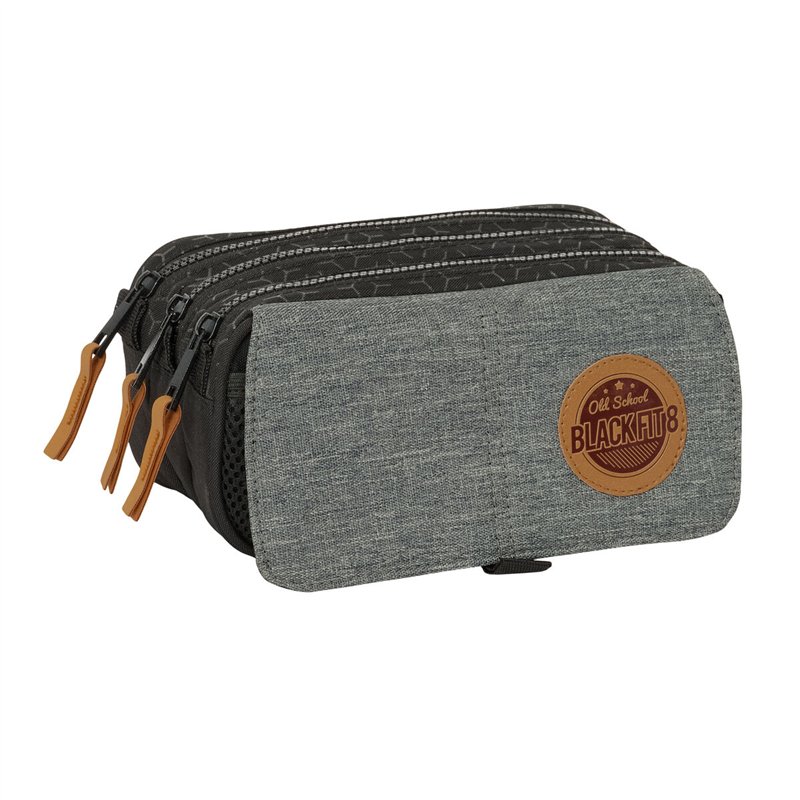 Fourre-tout BlackFit8 Old school Noir Gris 21,5 x 10 x 8 cm