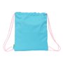 Sac à dos serré par des ficelles Benetton Unique Rose Turquoise 35 x 40 x 1 cm