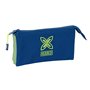Trousse Fourre-Tout Triple Munich North Blue marine 22 x 12 x 3 cm
