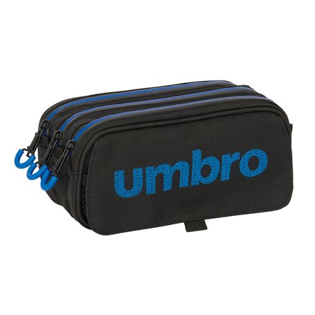 Trousse Fourre-Tout Triple Kelme Jet black Noir 21,5 x 10 x 8 cm