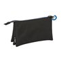 Trousse Fourre-Tout Triple Kelme Jet black Noir 22 x 12 x 3 cm