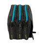 Trousse Fourre-Tout Triple Kelme Iron Noir 21,5 x 10 x 8 cm