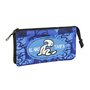Trousse Fourre-Tout Triple El Niño Roller Bleu Noir 22 x 12 x 3 cm